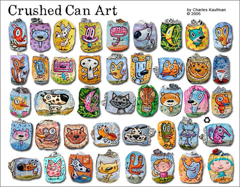 Crushed Can Art
