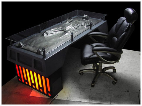 Han Solo in Carbonite desk
