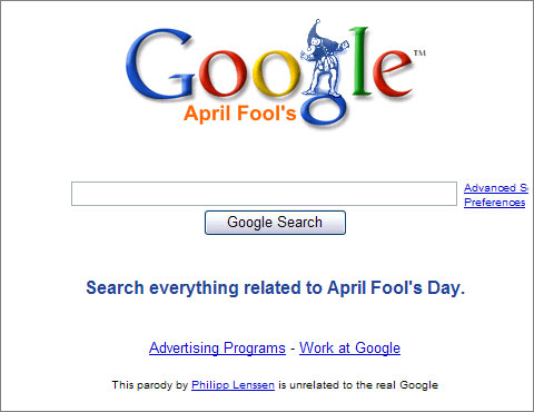Google April Fool’s
